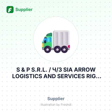 S & P S.R.L. / Ч/З SIA ARROW LOGISTICS AND SERVICES RIGA LATVIA – summary card, no photo uploaded yet