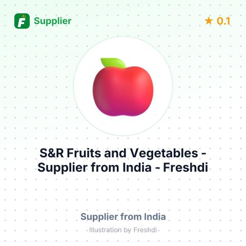 S&R Fruits and Vegetables  – summary card, no photo uploaded yet