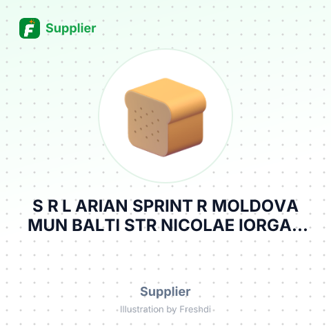 S R L ARIAN SPRINT R MOLDOVA MUN BALTI STR NICOLAE IORGA – summary card, no photo uploaded yet