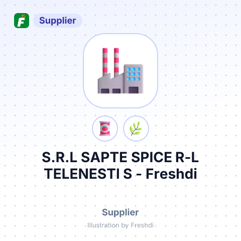 S.R.L SAPTE SPICE R-L TELENESTI S – summary card, no photo uploaded yet