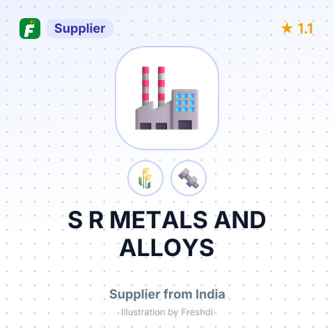 S R METALS AND ALLOYS – summary card, no photo uploaded yet