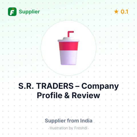 S.R. TRADERS – summary card, no photo uploaded yet