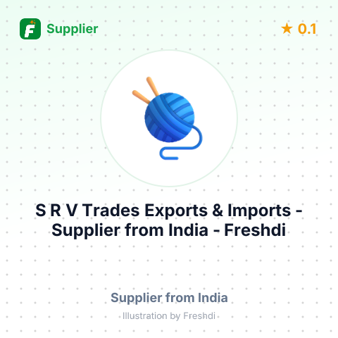 S R V Trades Exports & Imports  – summary card, no photo uploaded yet