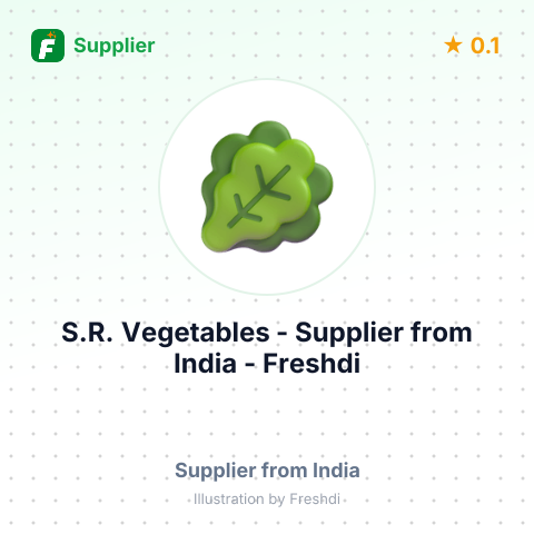 S.R. Vegetables  – summary card, no photo uploaded yet