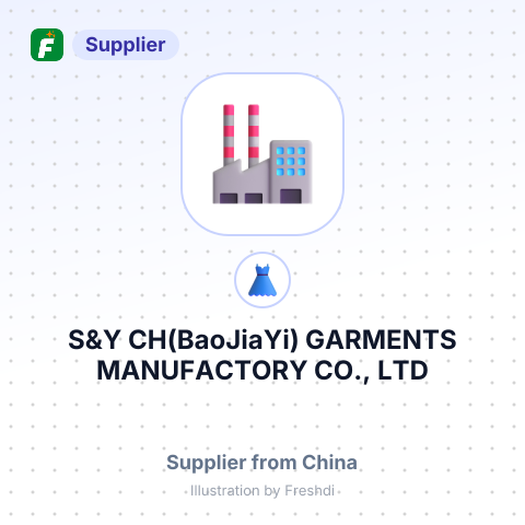 S&Y CH(BaoJiaYi) GARMENTS MANUFACTORY CO., LTD – summary card, no photo uploaded yet