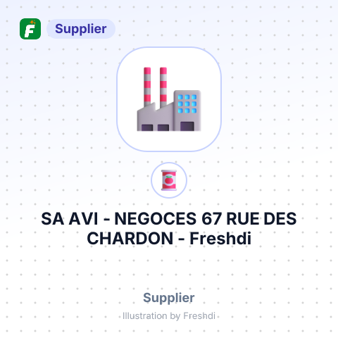 SA AVI - NEGOCES 67 RUE DES CHARDON – summary card, no photo uploaded yet