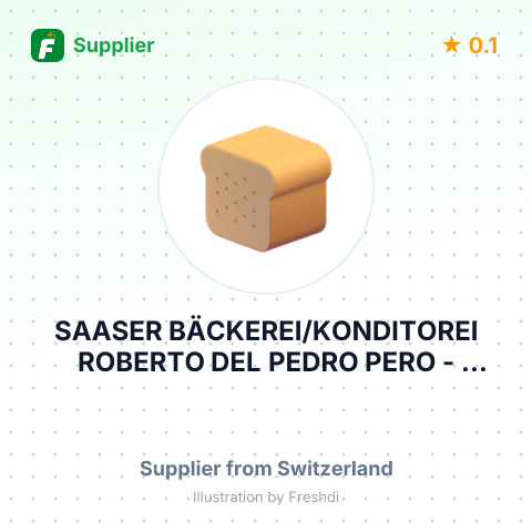 SAASER BÄCKEREI/KONDITOREI ROBERTO DEL PEDRO PERO – summary card, no photo uploaded yet