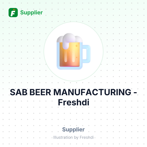 SAB BEER MANUFACTURING – summary card, no photo uploaded yet