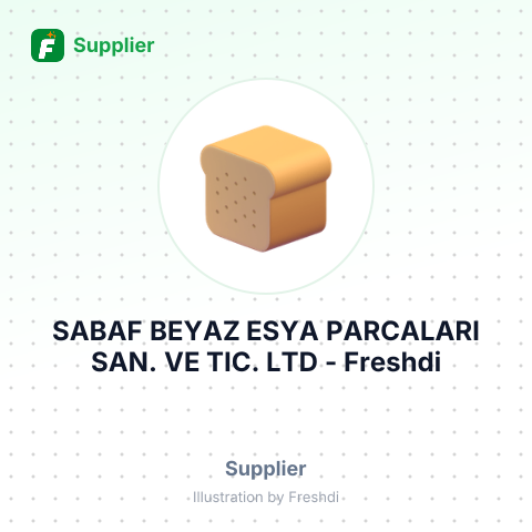 SABAF BEYAZ ESYA PARCALARI SAN. VE TIC. LTD – summary card, no photo uploaded yet