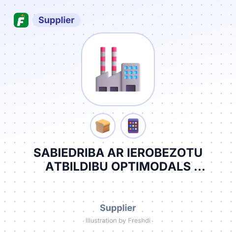 SABIEDRIBA AR IEROBEZOTU ATBILDIBU OPTIMODALS INTERNATIONAL RENCENU IELA – summary card, no photo uploaded yet