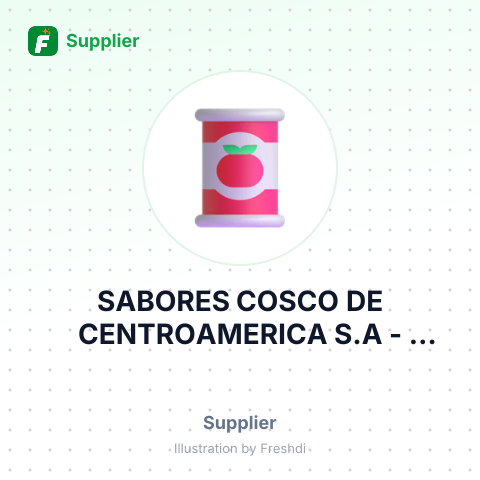 SABORES COSCO DE CENTROAMERICA S.A – summary card, no photo uploaded yet