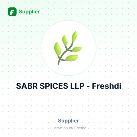 SABR SPICES LLP – summary card, no photo uploaded yet