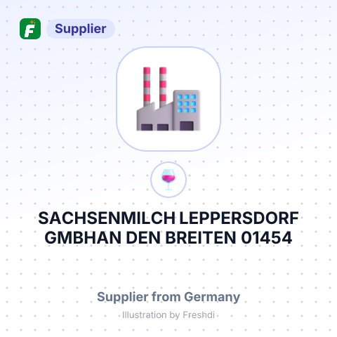 SACHSENMILCH LEPPERSDORF GMBHAN DEN BREITEN 01454 LEPPERSDORF GERMANY – summary card, no photo uploaded yet