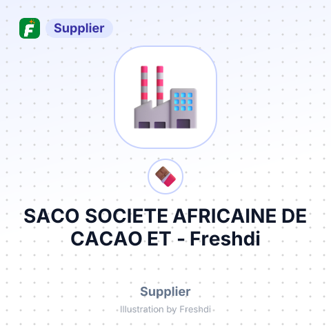 SACO SOCIETE AFRICAINE DE CACAO ET – summary card, no photo uploaded yet