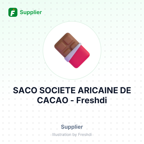 SACO SOCIETE ARICAINE DE CACAO – summary card, no photo uploaded yet