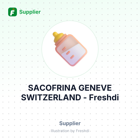 SACOFRINA GENEVE SWITZERLAND – summary card, no photo uploaded yet
