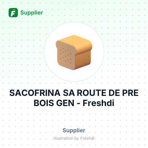 SACOFRINA SA ROUTE DE PRE BOIS GEN – summary card, no photo uploaded yet