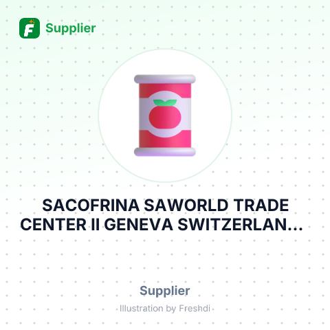 SACOFRINA SAWORLD TRADE CENTER II GENEVA SWITZERLAND – summary card, no photo uploaded yet