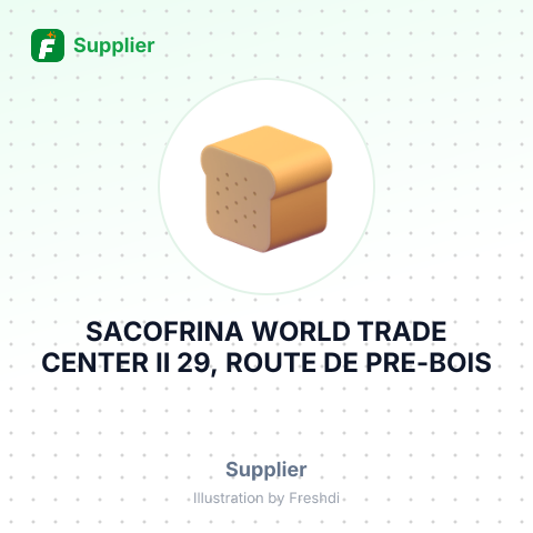 SACOFRINA WORLD TRADE CENTER II 29, ROUTE DE PRE-BOIS – summary card, no photo uploaded yet