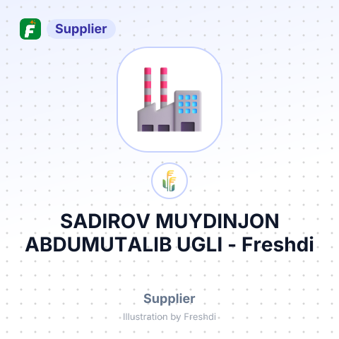 SADIROV MUYDINJON ABDUMUTALIB UGLI – summary card, no photo uploaded yet