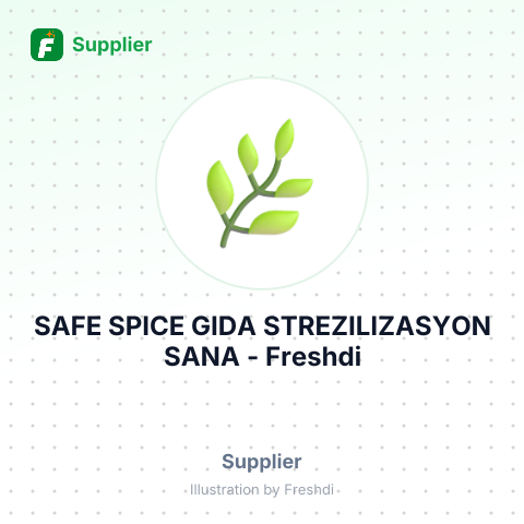 SAFE SPICE GIDA STREZILIZASYON SANA – summary card, no photo uploaded yet