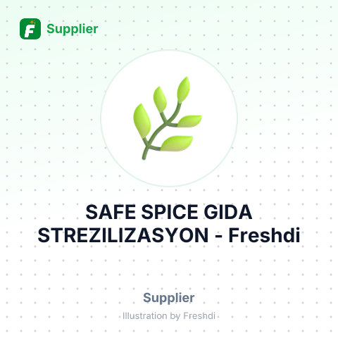 SAFE SPICE GIDA STREZILIZASYON – summary card, no photo uploaded yet