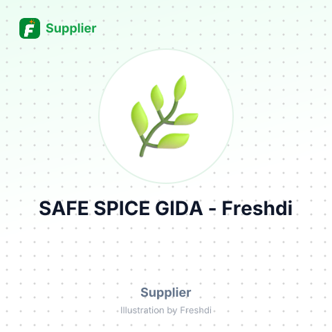 SAFE SPICE GIDA – summary card, no photo uploaded yet