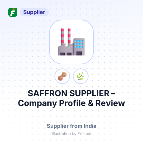 SAFFRON SUPPLIER – summary card, no photo uploaded yet