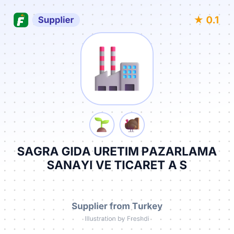 SAGRA GIDA URETIM PAZARLAMA SANAYI VE TICARET A S – summary card, no photo uploaded yet