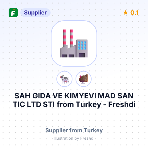 SAH GIDA VE KIMYEVI MAD SAN TIC LTD STI – summary card, no photo uploaded yet