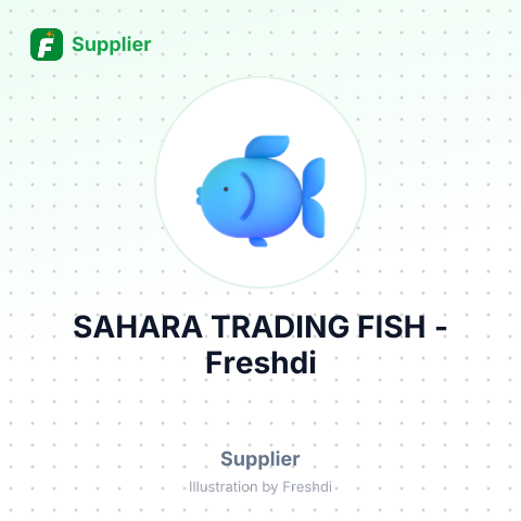 SAHARA TRADING FISH – summary card, no photo uploaded yet