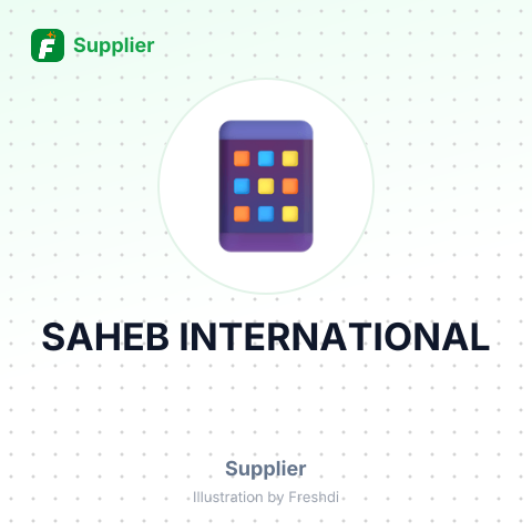 SAHEB INTERNATIONAL – summary card, no photo uploaded yet