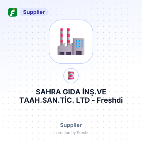 SAHRA GIDA İNŞ.VE TAAH.SAN.TİC. LTD – summary card, no photo uploaded yet
