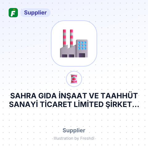 SAHRA GIDA İNŞAAT VE TAAHHÜT SANAYİ TİCARET LİMİTED ŞİRKETİ – summary card, no photo uploaded yet