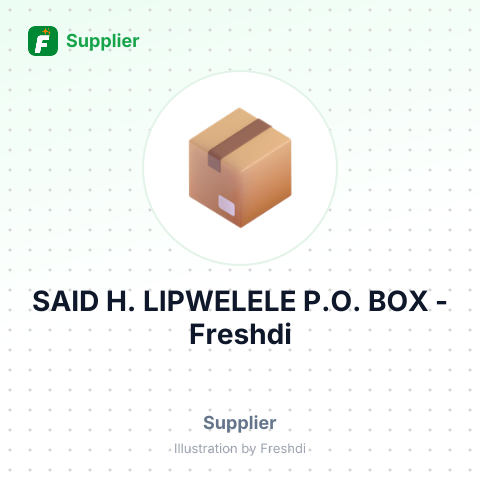 SAID H. LIPWELELE P.O. BOX – summary card, no photo uploaded yet