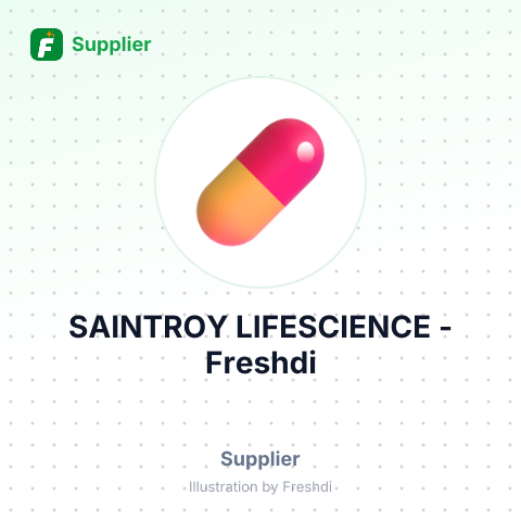 SAINTROY LIFESCIENCE – summary card, no photo uploaded yet