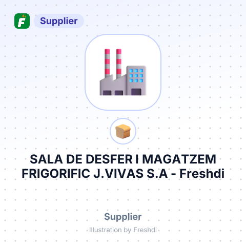 SALA DE DESFER I MAGATZEM FRIGORIFIC J.VIVAS S.A – summary card, no photo uploaded yet