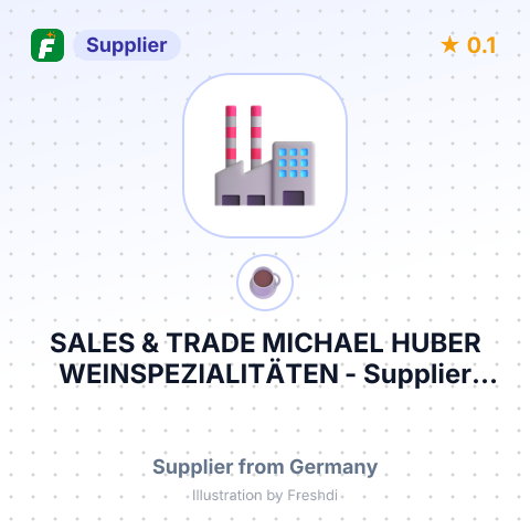 SALES & TRADE MICHAEL HUBER WEINSPEZIALITÄTEN – summary card, no photo uploaded yet