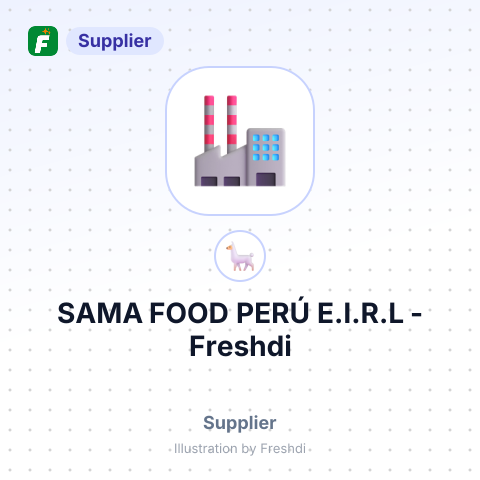 SAMA FOOD PERÚ E.I.R.L – summary card, no photo uploaded yet