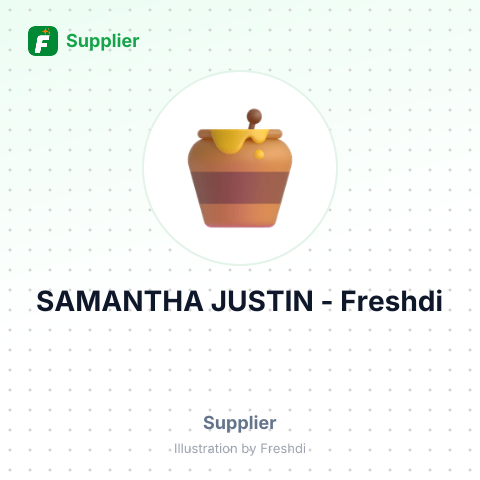 SAMANTHA JUSTIN – summary card, no photo uploaded yet