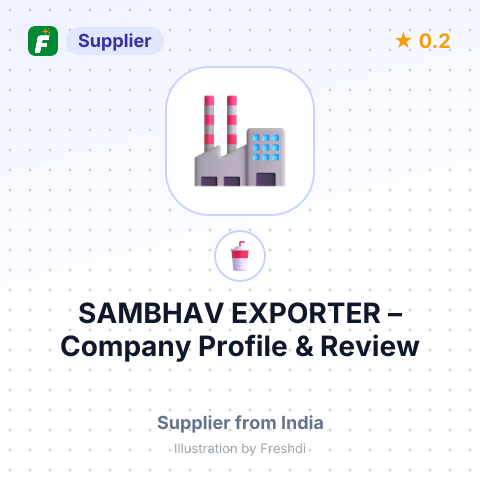 SAMBHAV EXPORTER – summary card, no photo uploaded yet