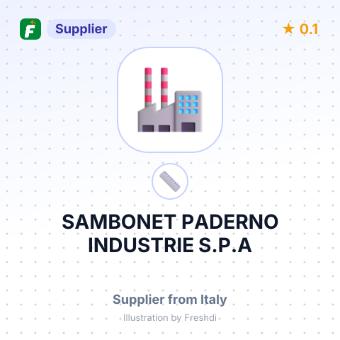 SAMBONET PADERNO INDUSTRIE S.P.A – summary card, no photo uploaded yet