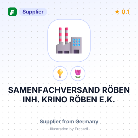 SAMENFACHVERSAND RÖBEN INH. KRINO RÖBEN E.K. – summary card, no photo uploaded yet