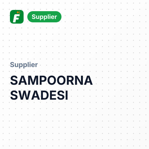 SAMPOORNA SWADESI – summary card, no photo uploaded yet