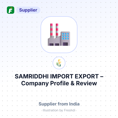 SAMRIDDHI IMPORT EXPORT – summary card, no photo uploaded yet