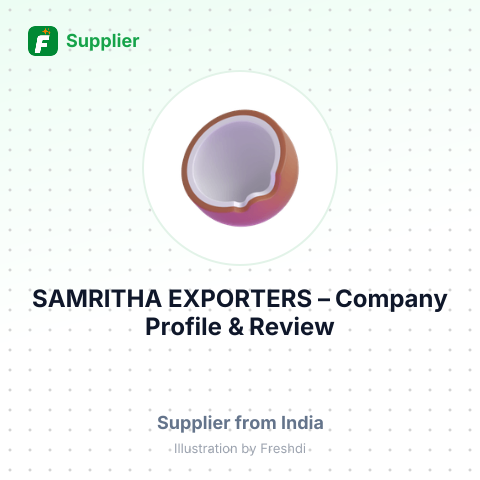 SAMRITHA EXPORTERS – summary card, no photo uploaded yet