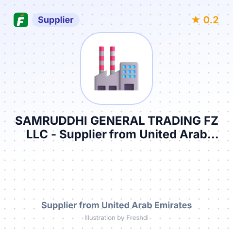 SAMRUDDHI GENERAL TRADING FZ LLC – summary card, no photo uploaded yet