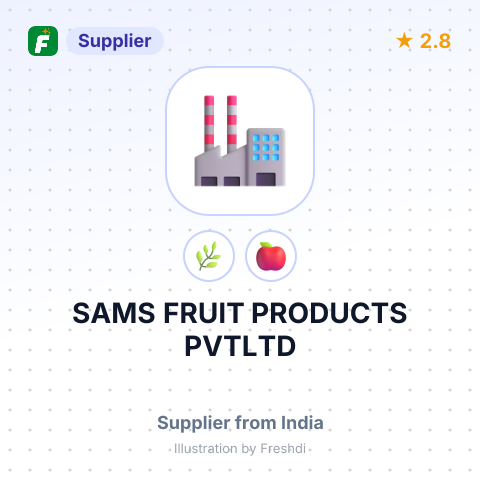 SAMS FRUIT PRODUCTS PVTLTD – summary card, no photo uploaded yet