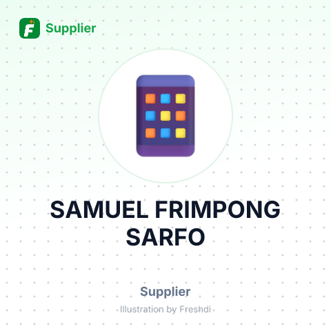 SAMUEL FRIMPONG SARFO – summary card, no photo uploaded yet