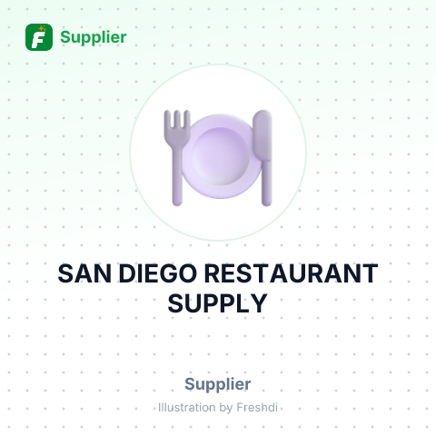 SAN DIEGO RESTAURANT SUPPLY – summary card, no photo uploaded yet